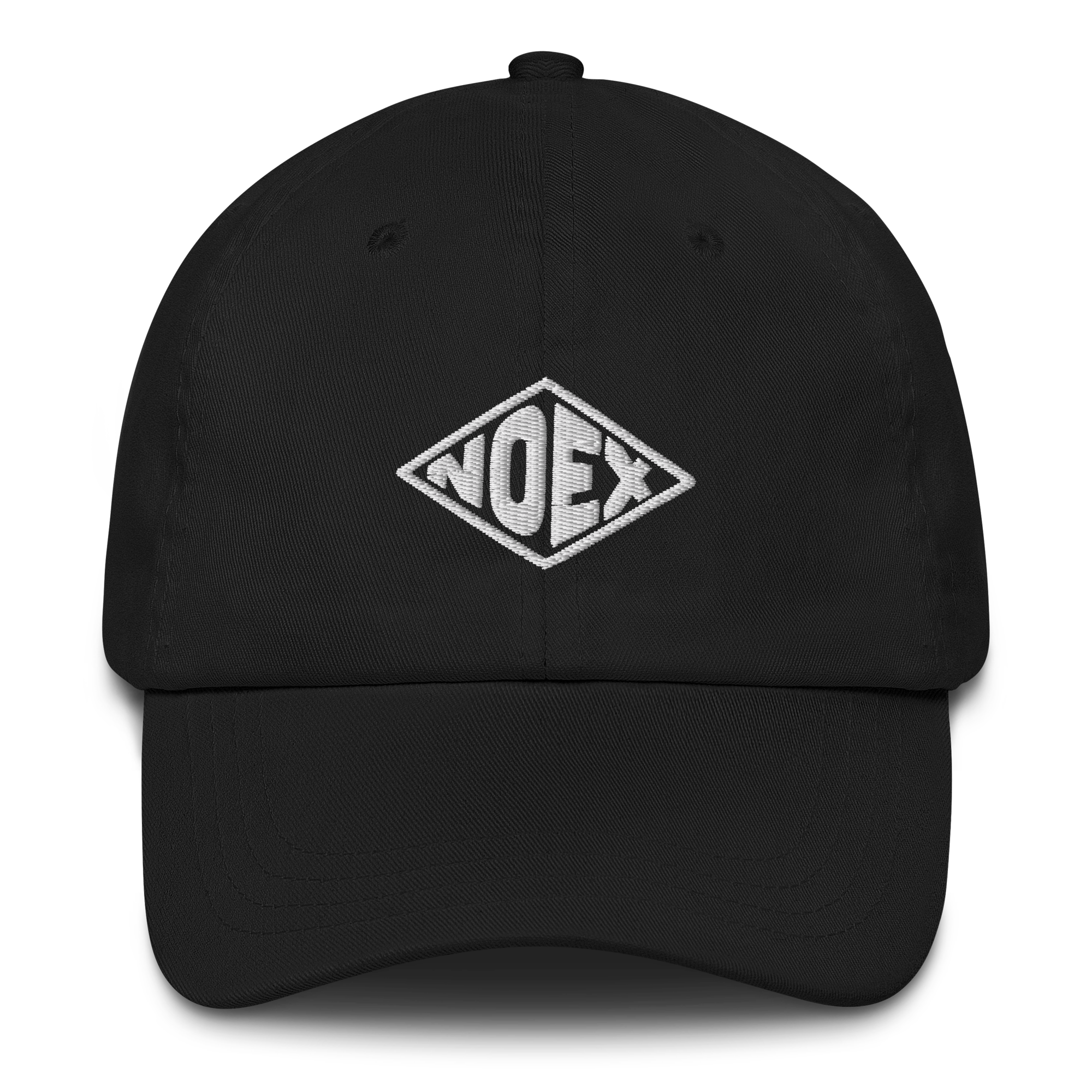 Unisex Embroidered Dad Hat featuring the No Expectations logo on the front, part of the No Expectations brand collection Black