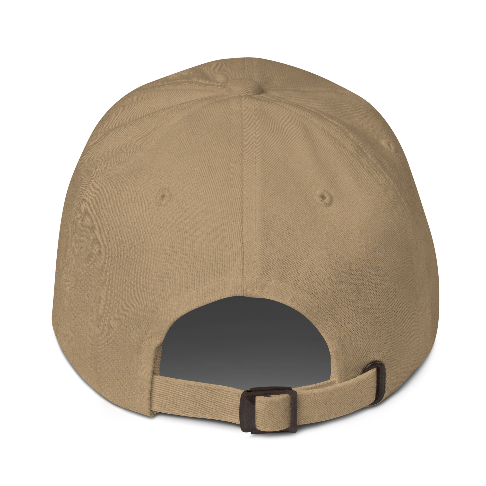 Unisex Embroidered Dad Hat featuring the No Expectations logo on the front, part of the No Expectations brand collection Khaki