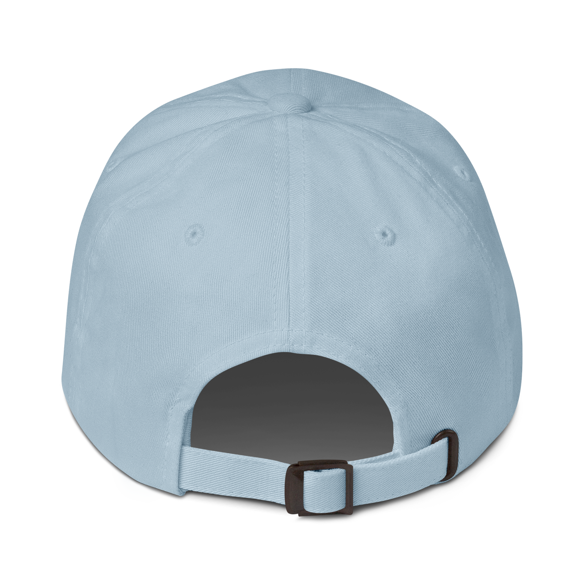 Unisex Embroidered Dad Hat featuring the No Expectations logo on the front, part of the No Expectations brand collection Light Blue