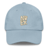 Unisex No Expectations Embroidered Dad Hat Light Blue