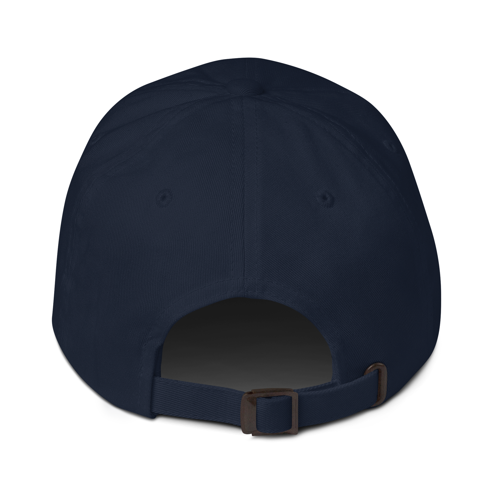 Unisex Embroidered Dad Hat featuring the No Expectations logo on the front, part of the No Expectations brand collection Navy