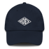 Unisex Embroidered Dad Hat featuring the No Expectations logo on the front, part of the No Expectations brand collection navy