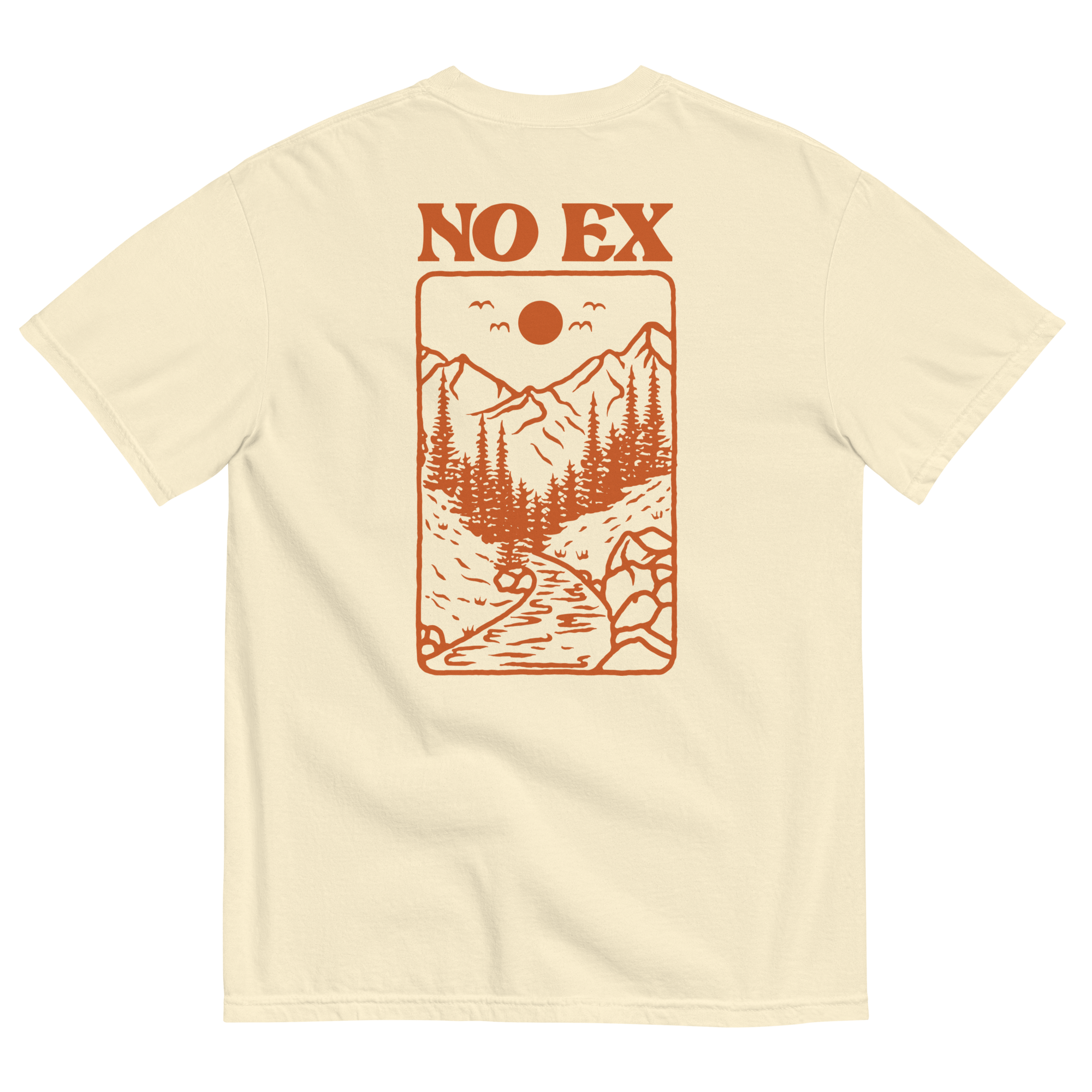 Soft and Durable Comfort Colors short sleeve t-shirt featuring a Nature Path graphic, part of the No Expectations brand collection Ivory