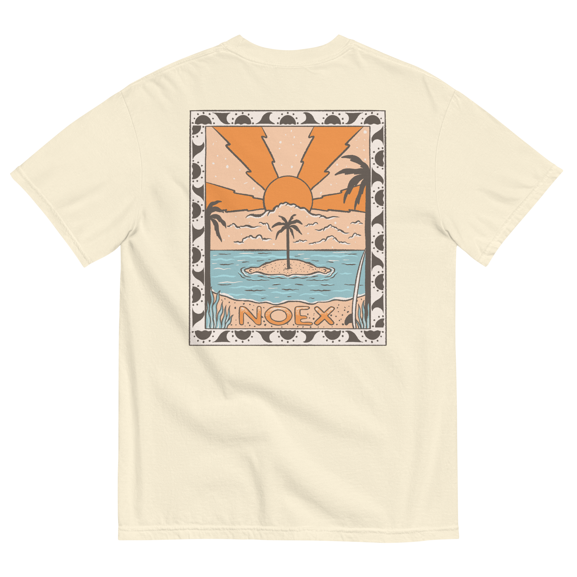 Soft and Durable No Expectations Short Sleeve Island Rays Ivory T-shirt