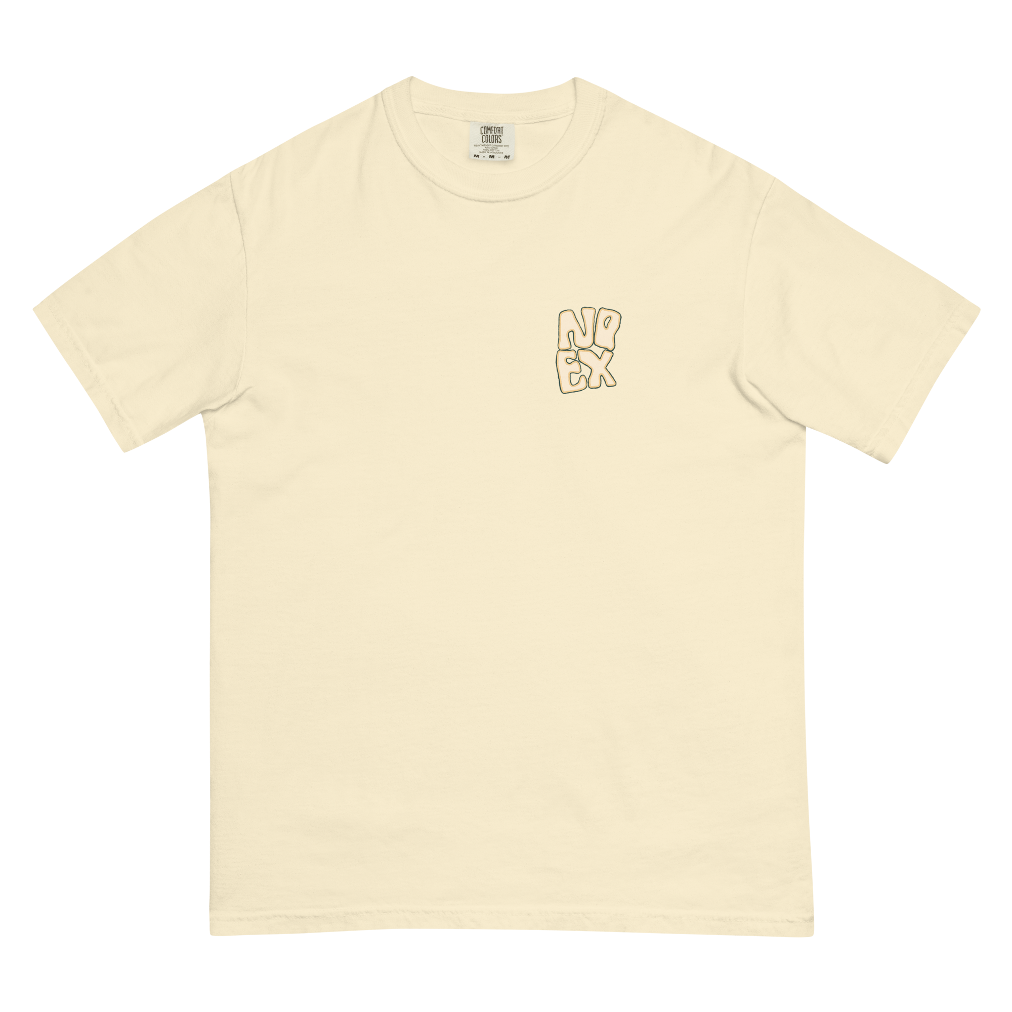 Soft and Durable Comfort Colors short sleeve t-shirt featuring the Island Beats Design part of the No Expectations brand collection Ivory