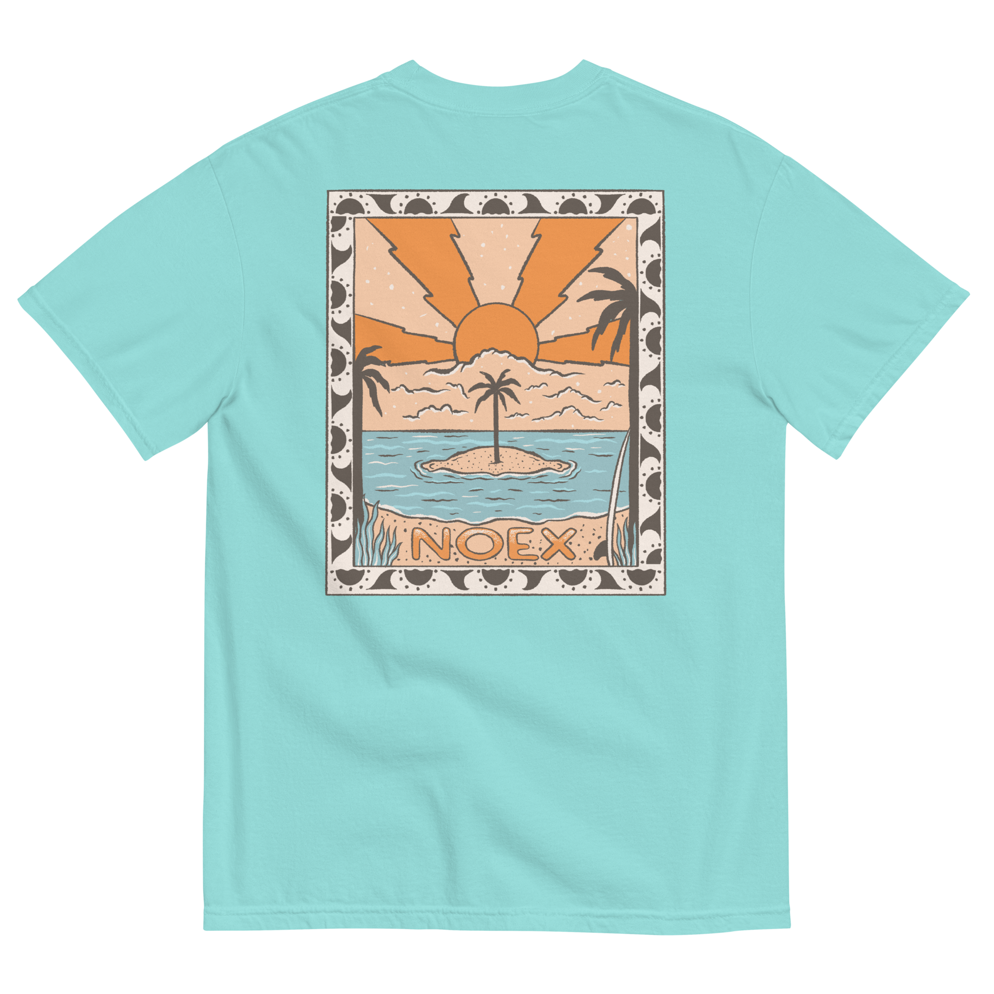 Soft and Durable No Expectations Short Sleeve Island Rays Chalky mint T-shirt