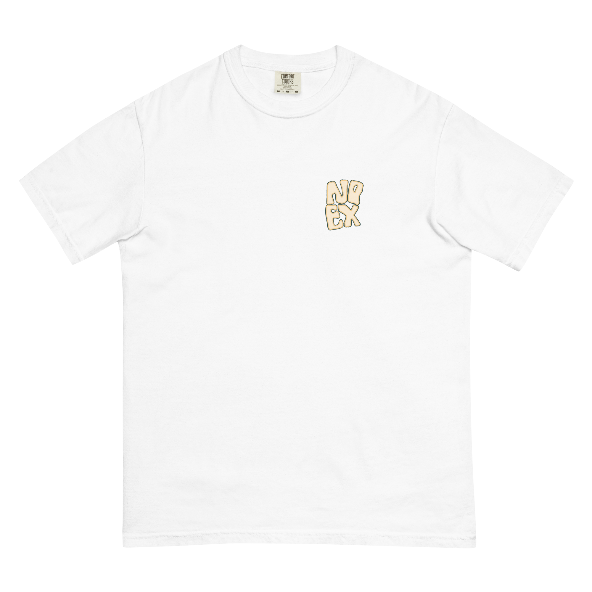Soft and Durable Comfort Colors short sleeve t-shirt featuring the Island Beats Design part of the No Expectations brand collection White