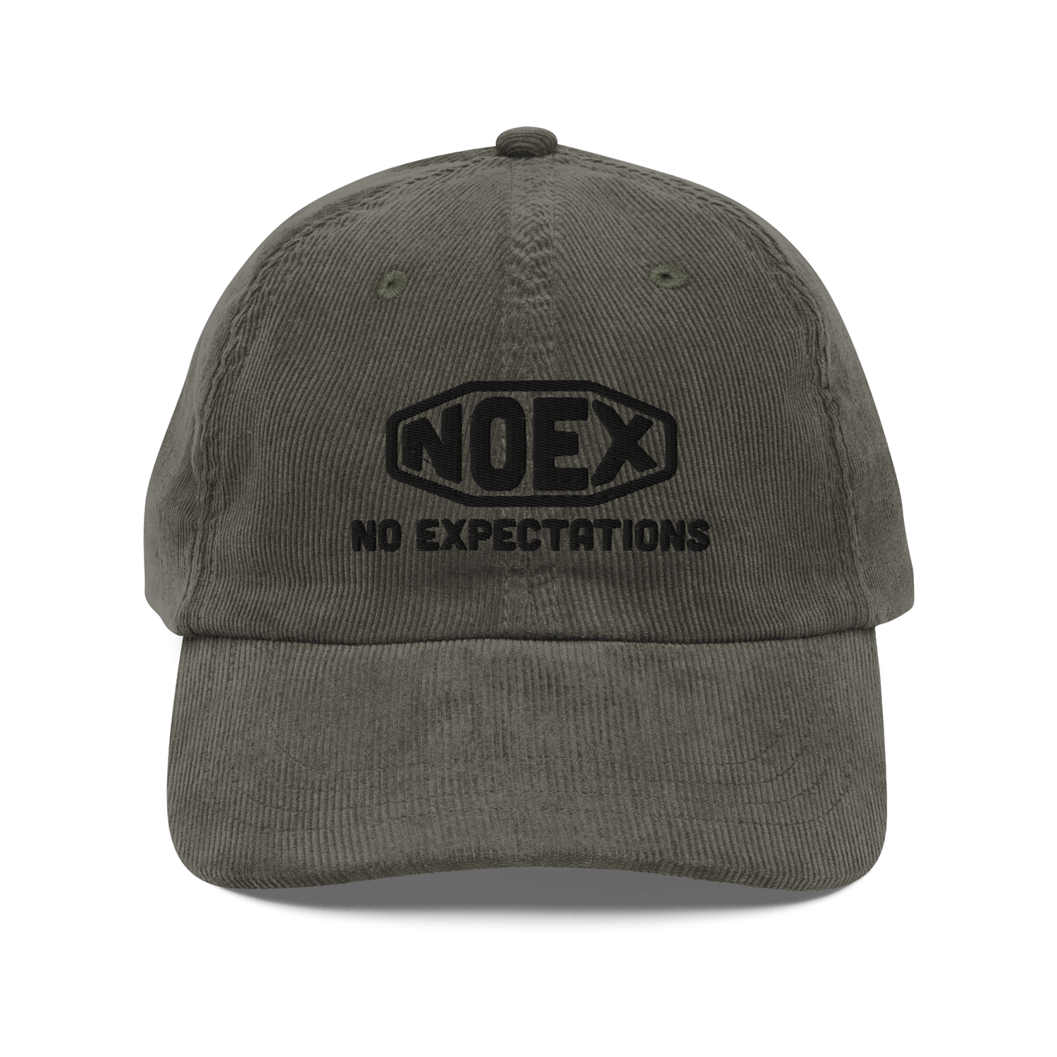 【信頼】 No Ex Logo Corduroy cap – No Expectations 帽子