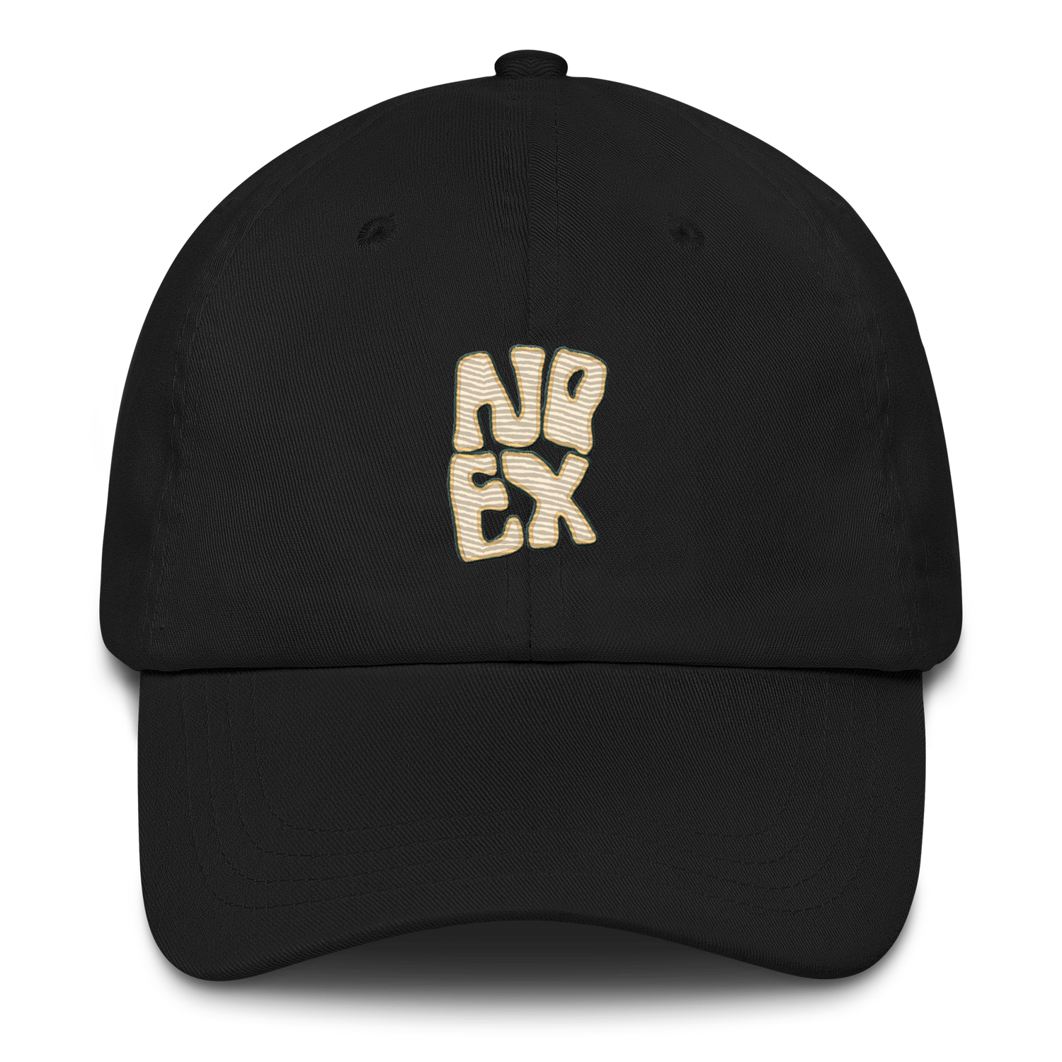 Unisex No Expectations Embroidered Dad Hat Black