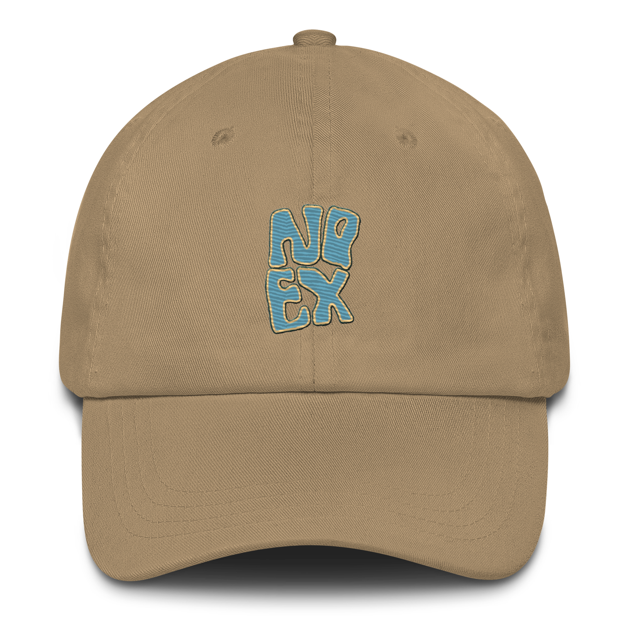 Unisex No Expectations Embroidered Dad Hat Khaki
