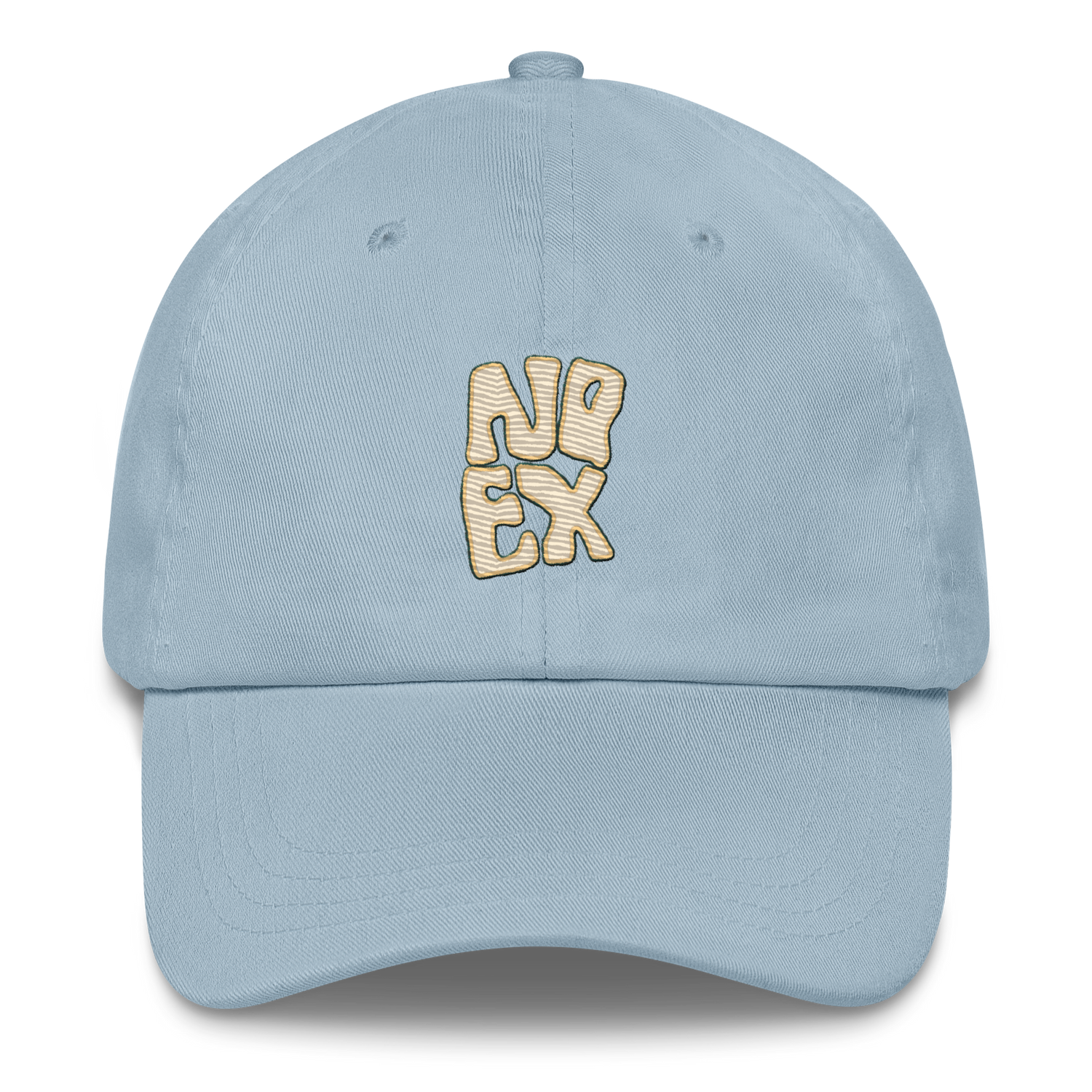 Unisex No Expectations Embroidered Dad Hat Light Blue