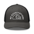 Unisex Embroidered Retro Trucker Hat featuring the No Expectations Wave logo on the front, part of the No Expectations brand collection Charcoal