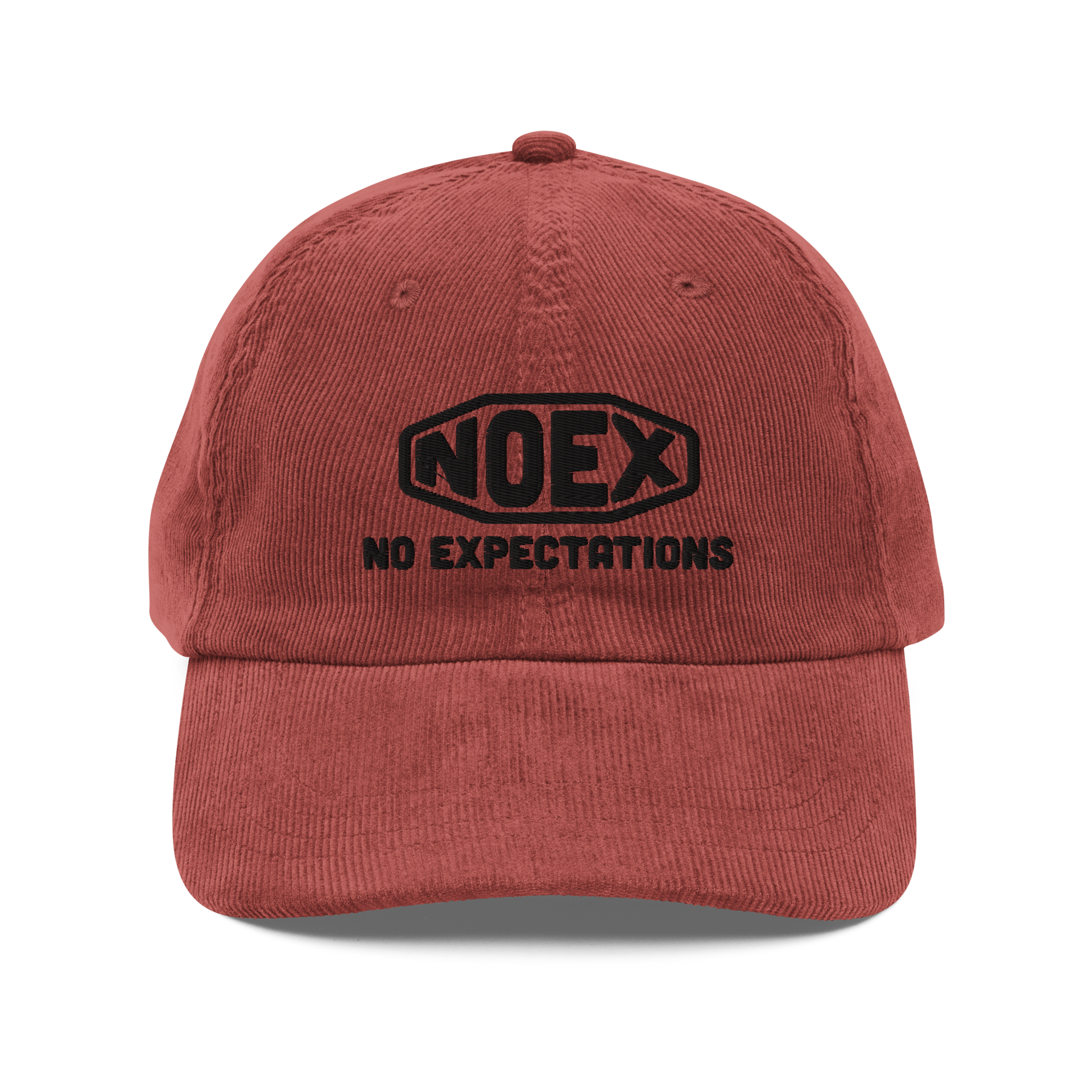 【NOśWEA　kurocap_Dlogo】 No Ex Logo Corduroy cap – No Expectations